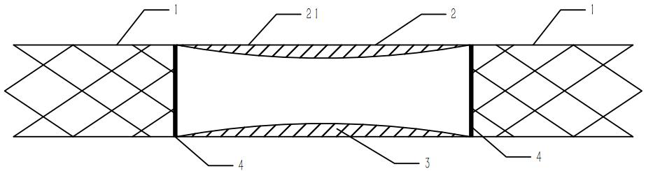 TIPS covered stent capable of automatically adjusting blood flow pressure