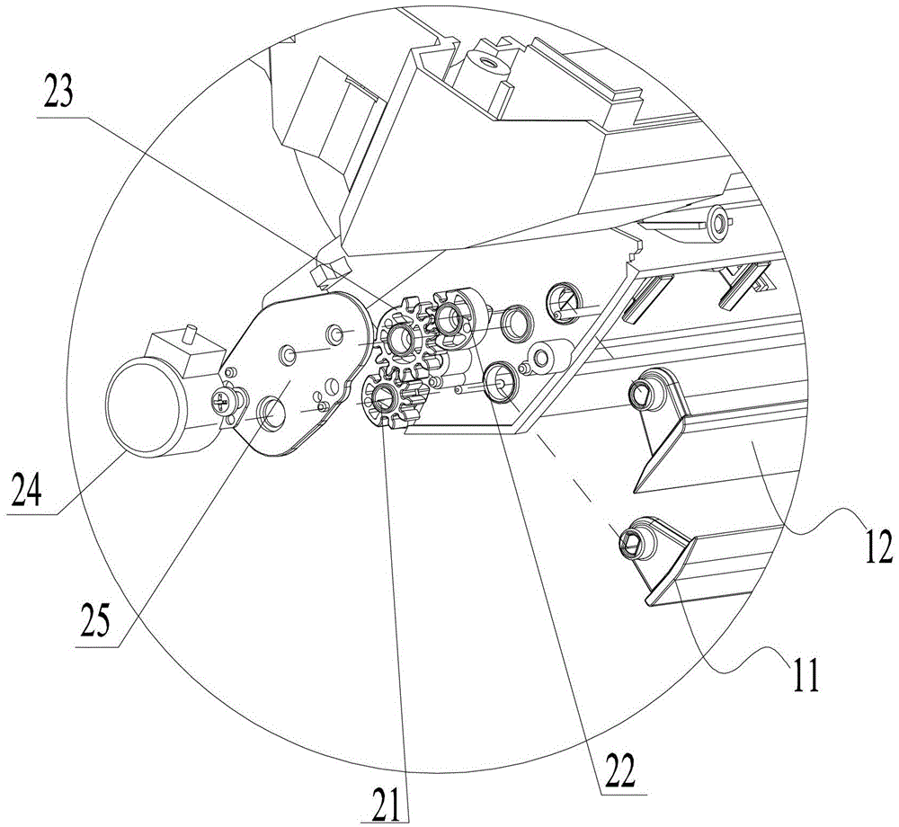 Double wind deflector drive mechanism and air conditioner with same