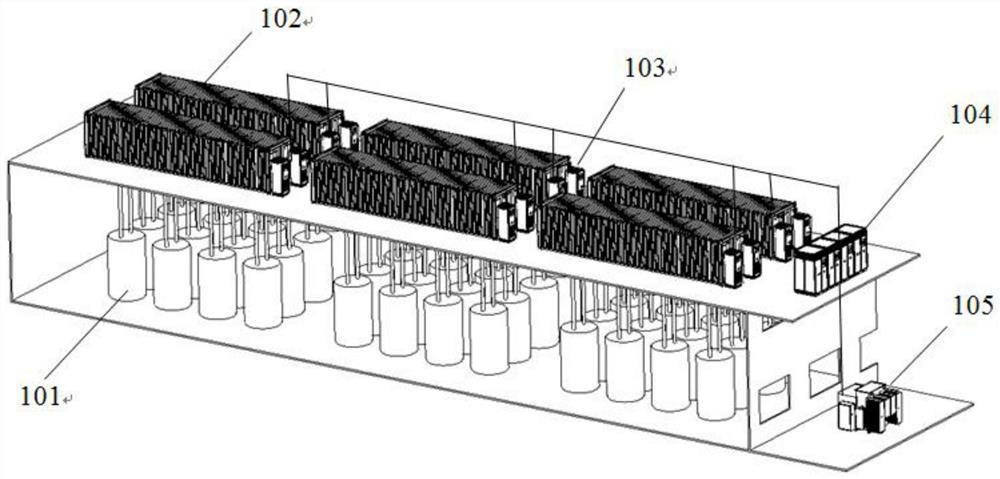 String type flow battery energy storage system