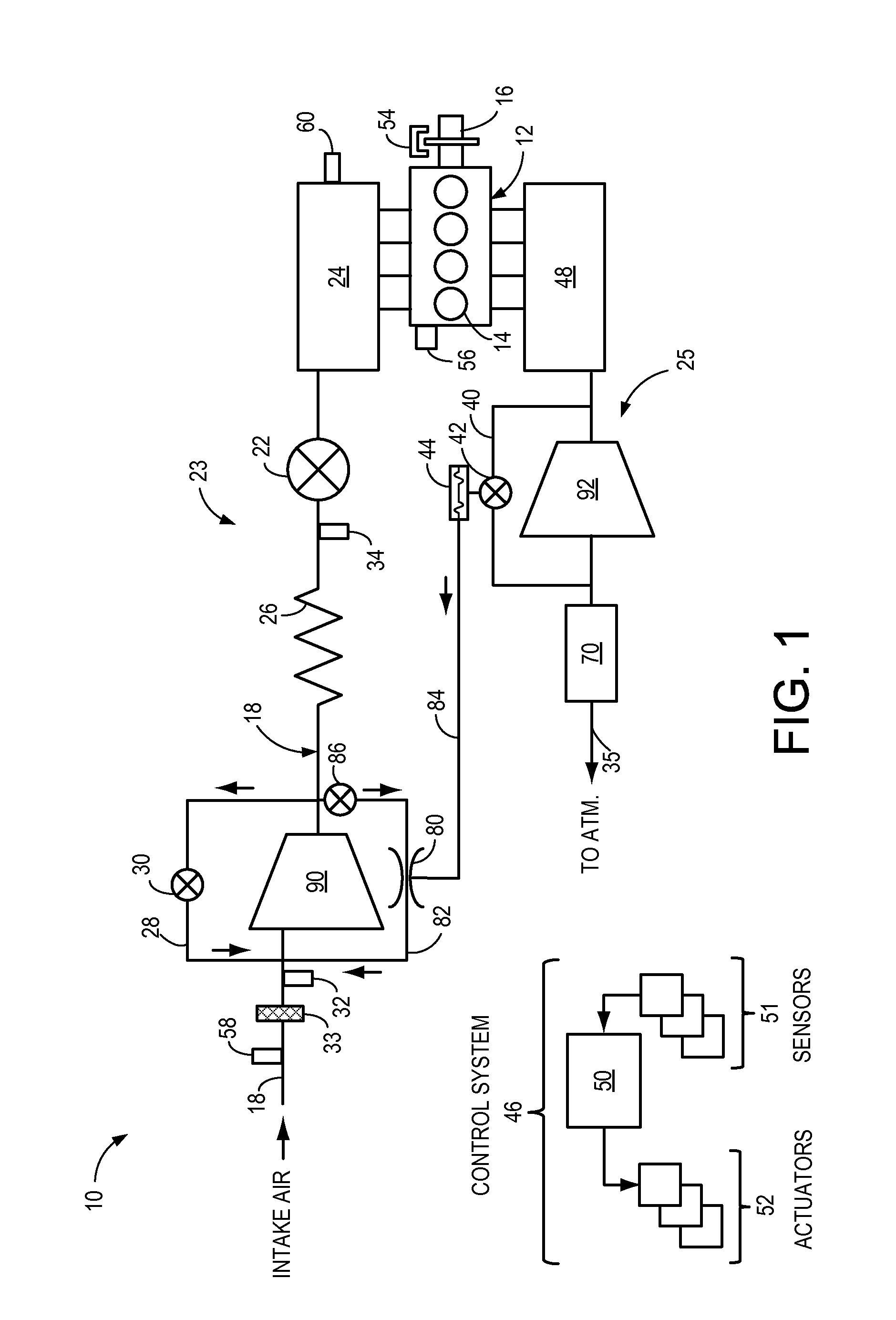 Vacuum-actuated wastegate