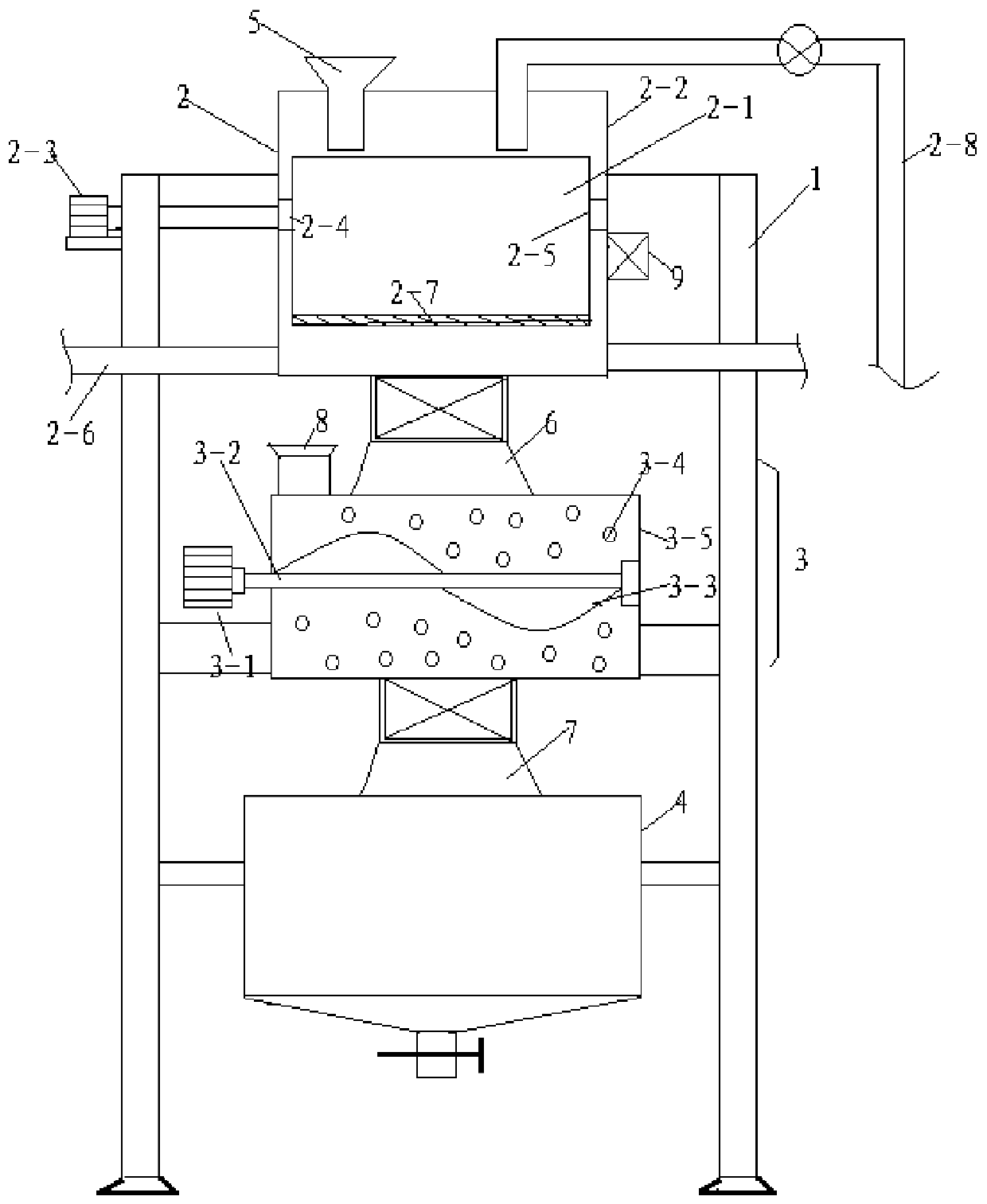 Processing method and device of coarse cereal and nut nutritional composite paste food