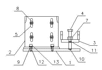 Adjustable anchor device for fixing automobile production line equipment