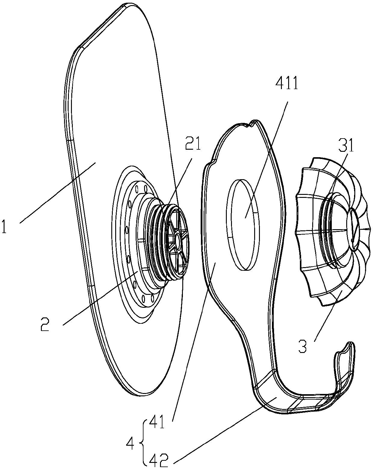 A silica gel suction cup, its preparation method and a pendant comprising a silica gel suction cup