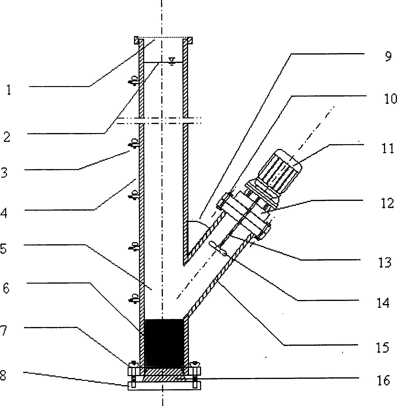 Method and appts. for indoor simulating refloating state of underwater deposition