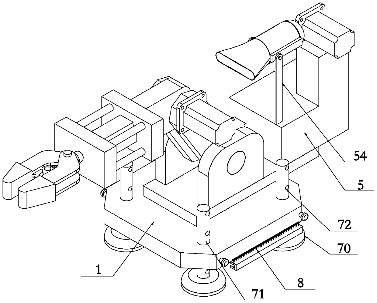 A multi-angle installation type industrial handling robot