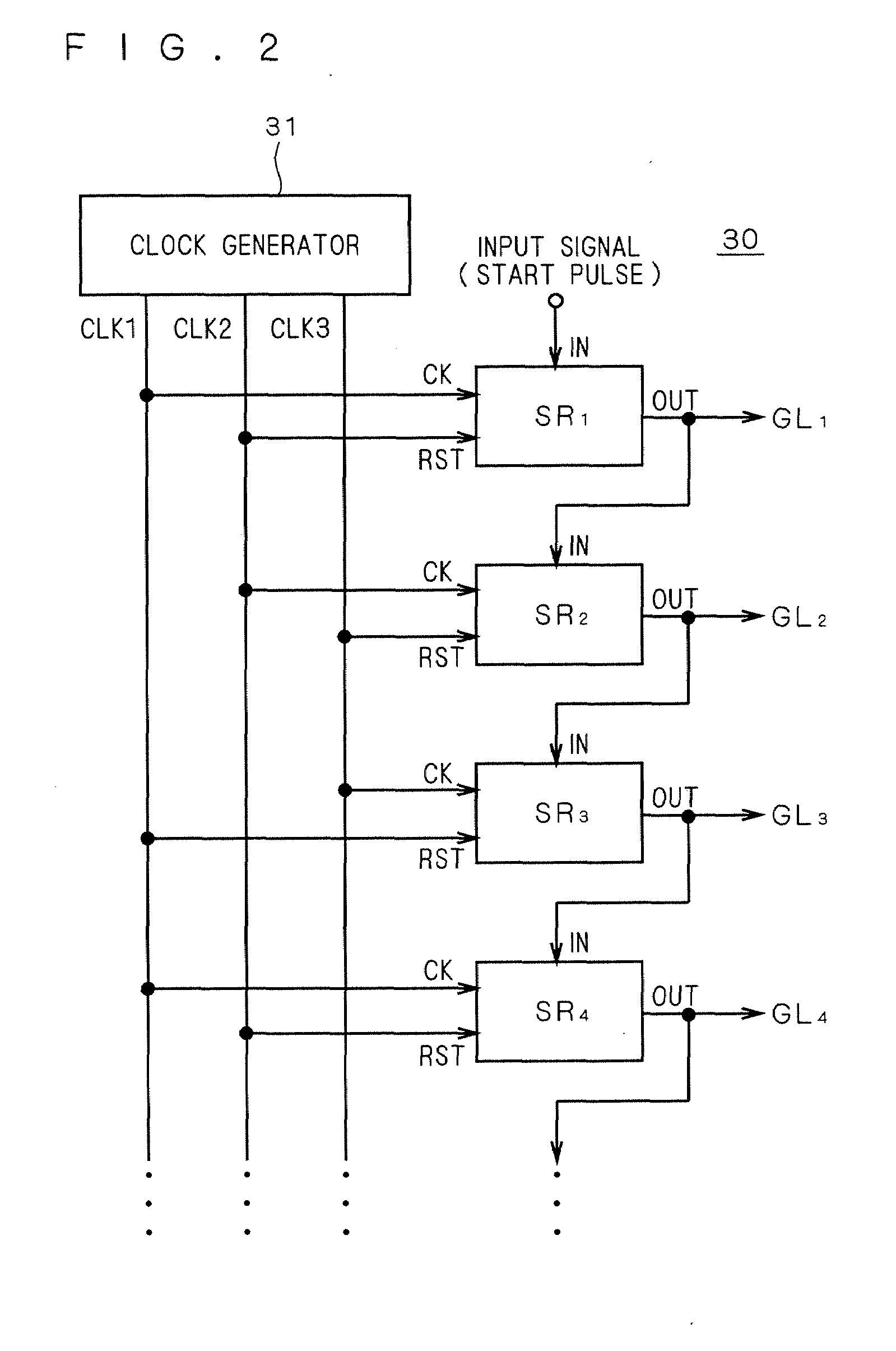 Shift register and image display apparatus containing the same