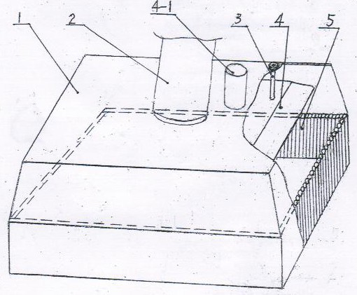 Ventilation wall blocking type range hood