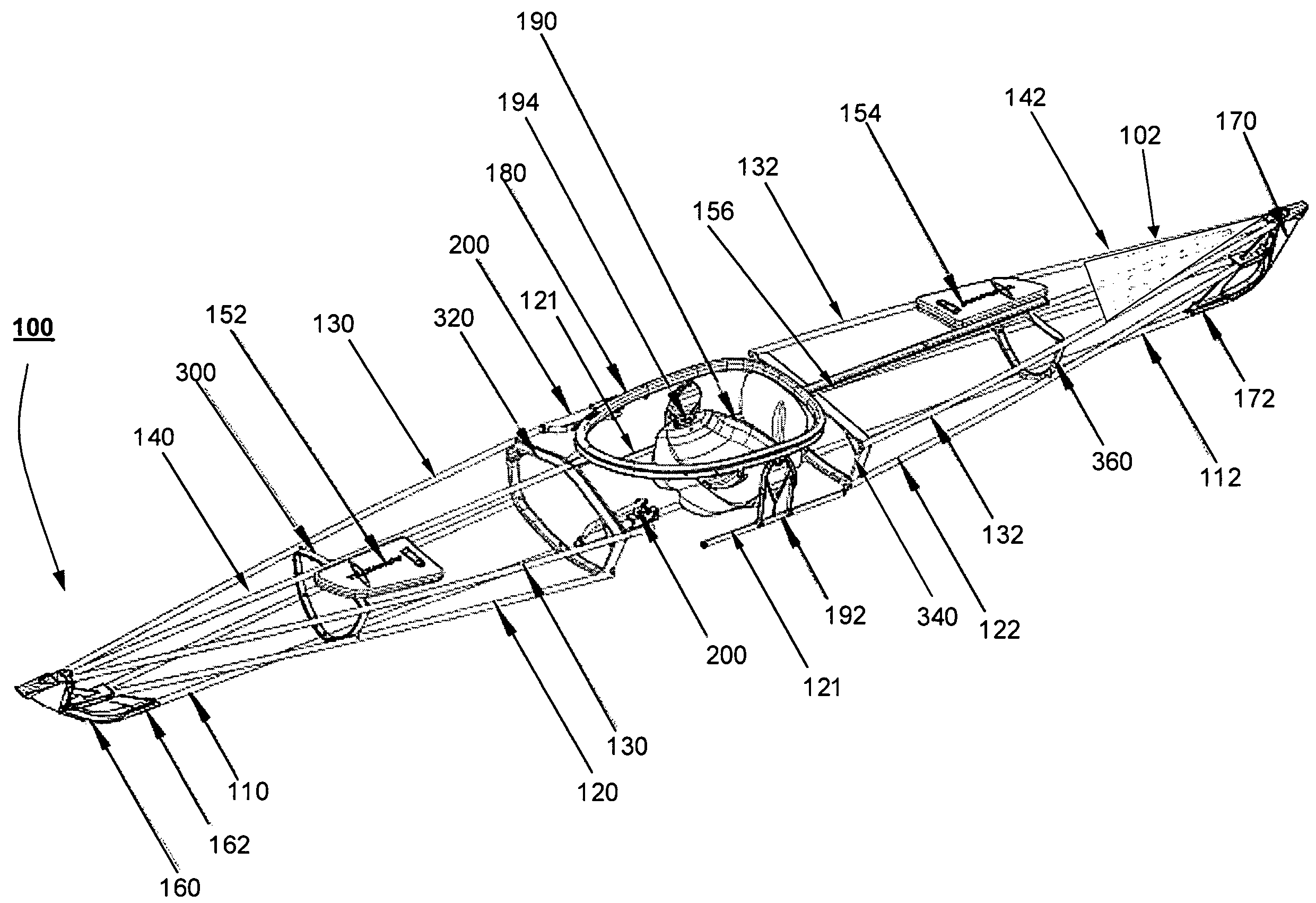 Folding kayak