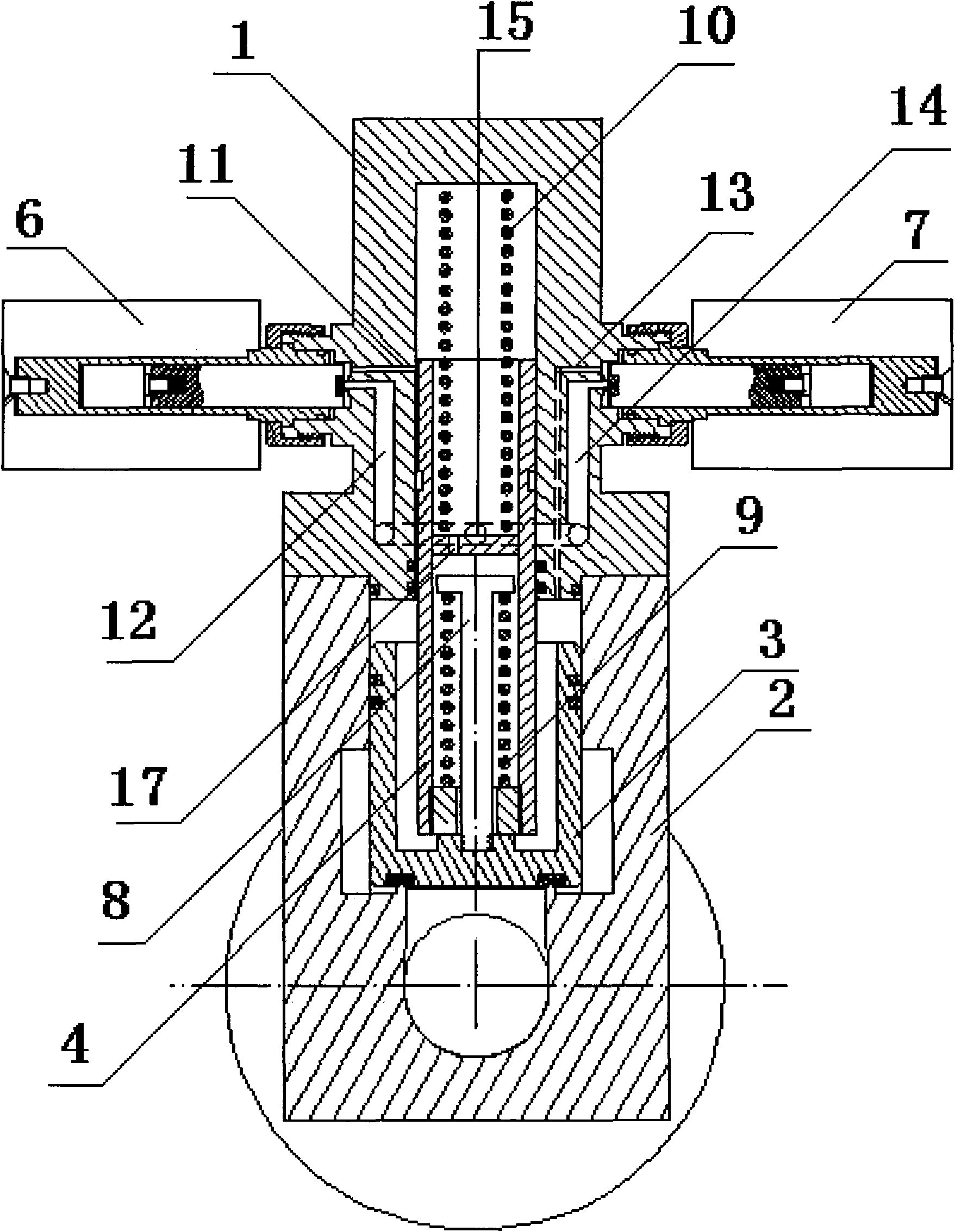 Pilot-operated type self-holding electromagnetic valve for gas well mouth