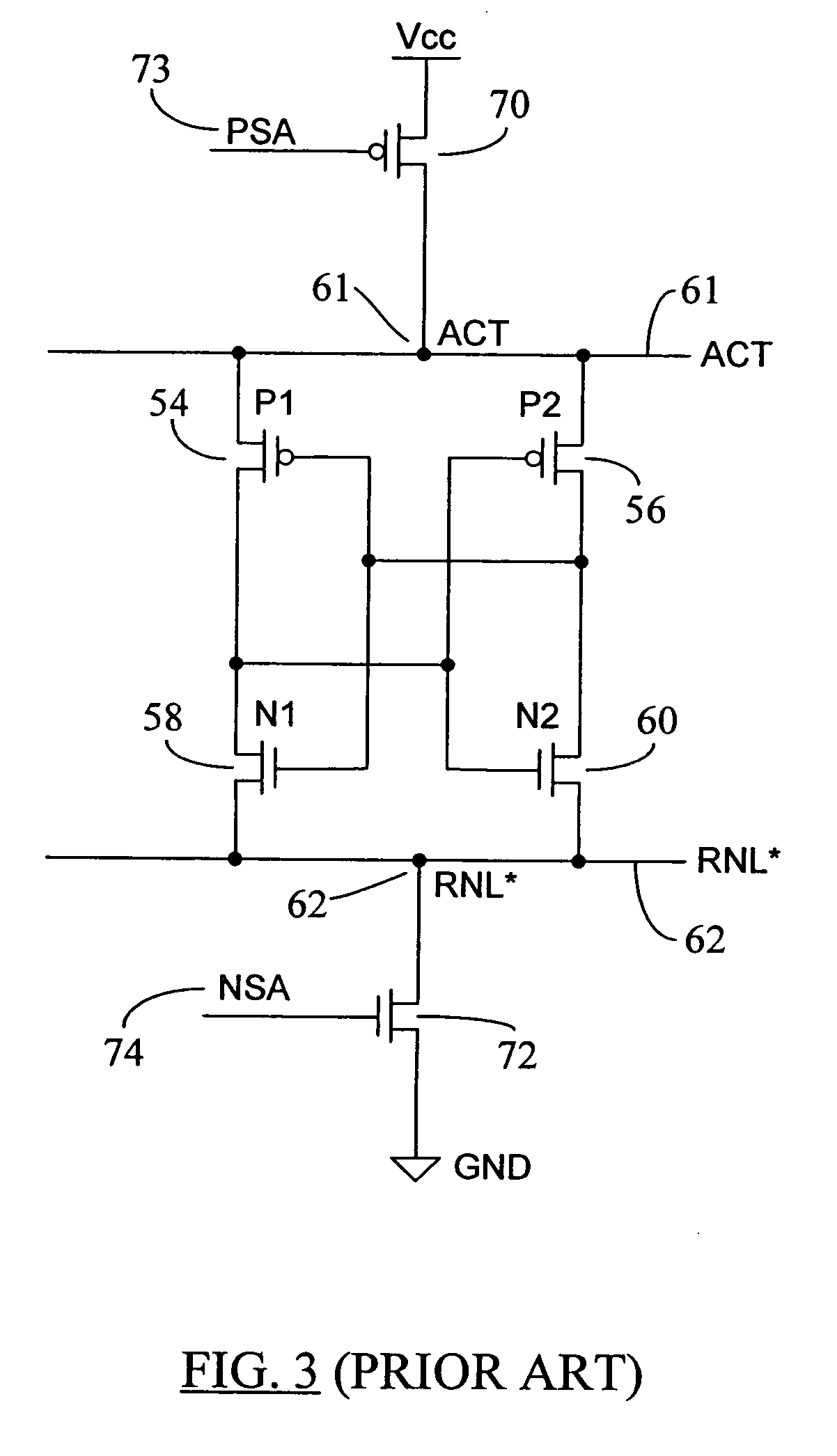 Low voltage sensing scheme having reduced active power down standby current