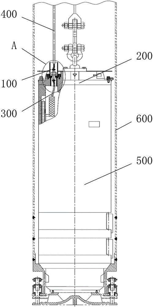 Power cable sealed transmission mechanism for low-temperature submersed pump