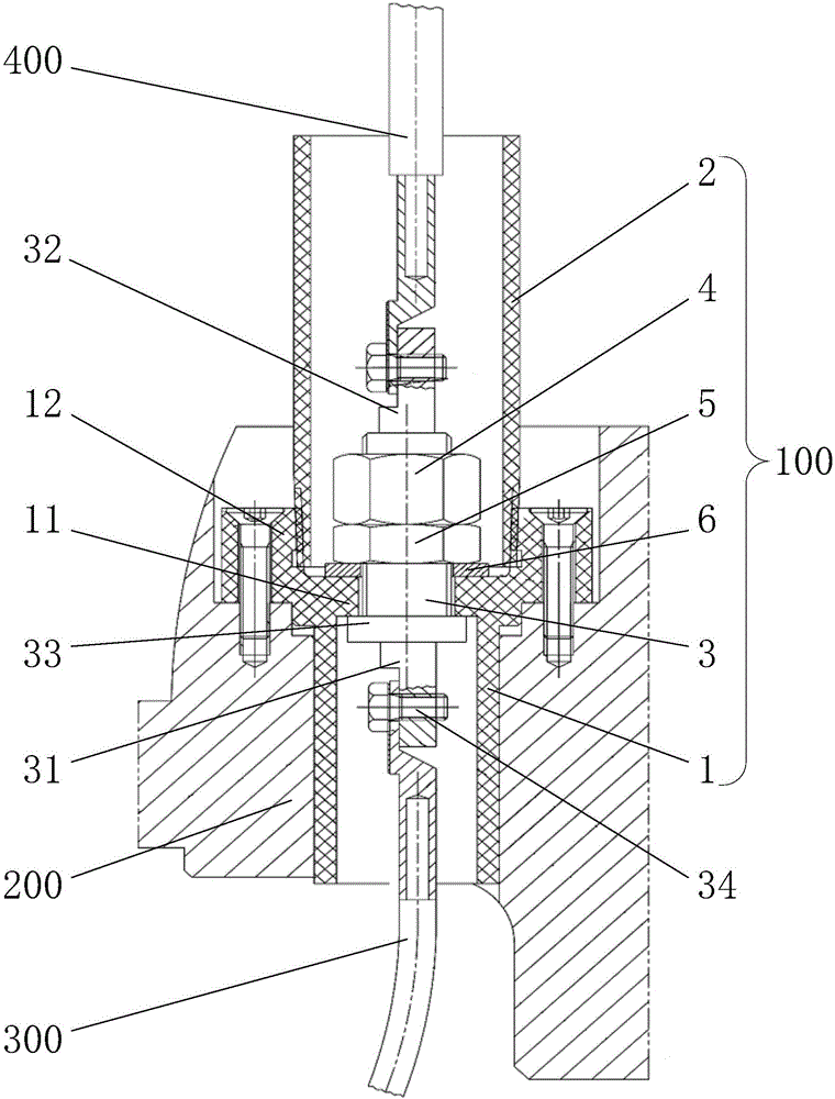 Power cable sealed transmission mechanism for low-temperature submersed pump