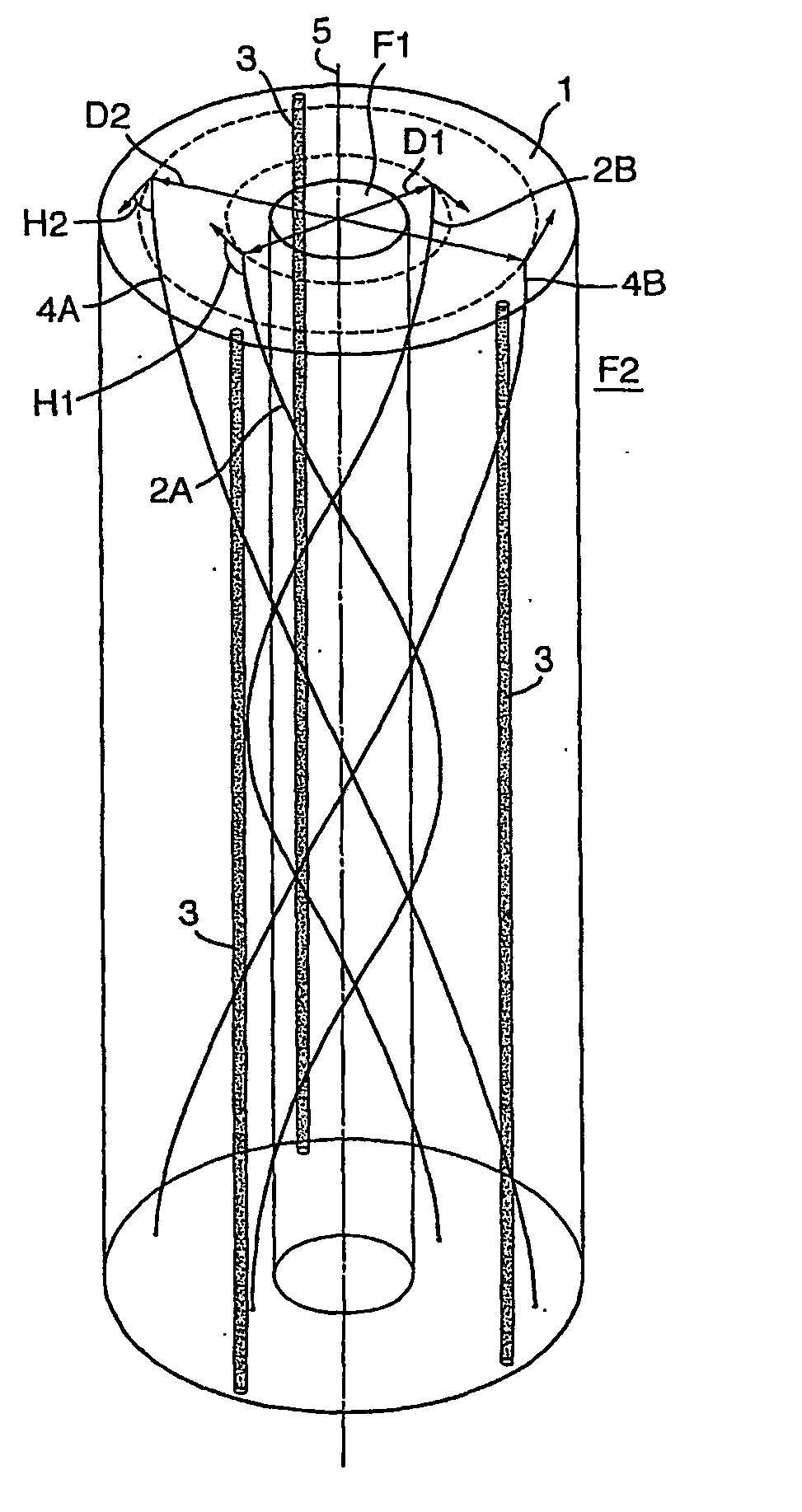 Coiled optical fiber assembly for measuring pressure and/or other physical data