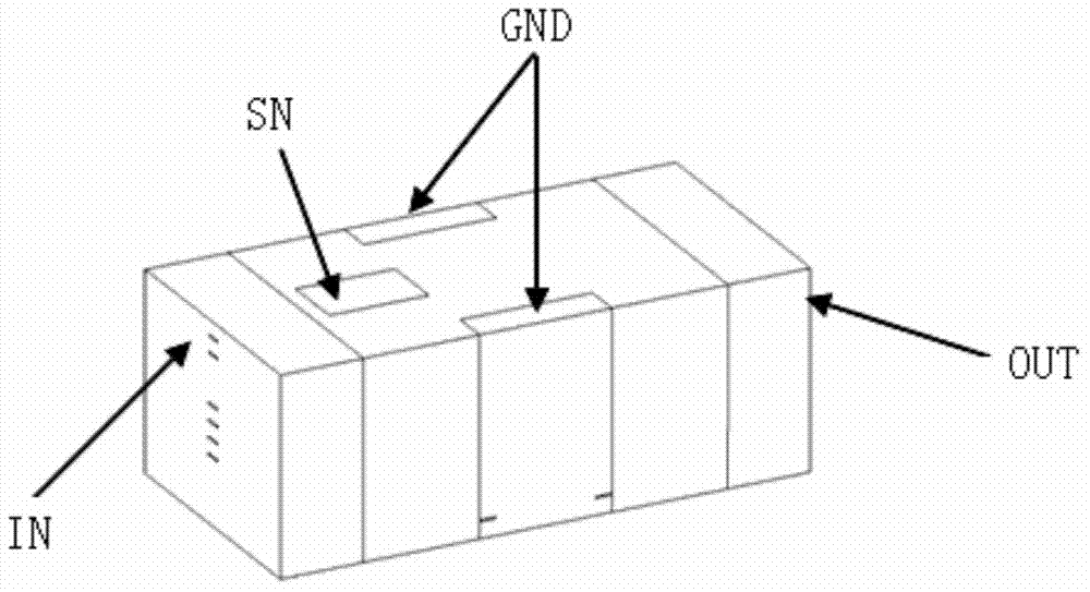 High-rejection LTCC (low temperature co-fired ceramic) low-pass filter