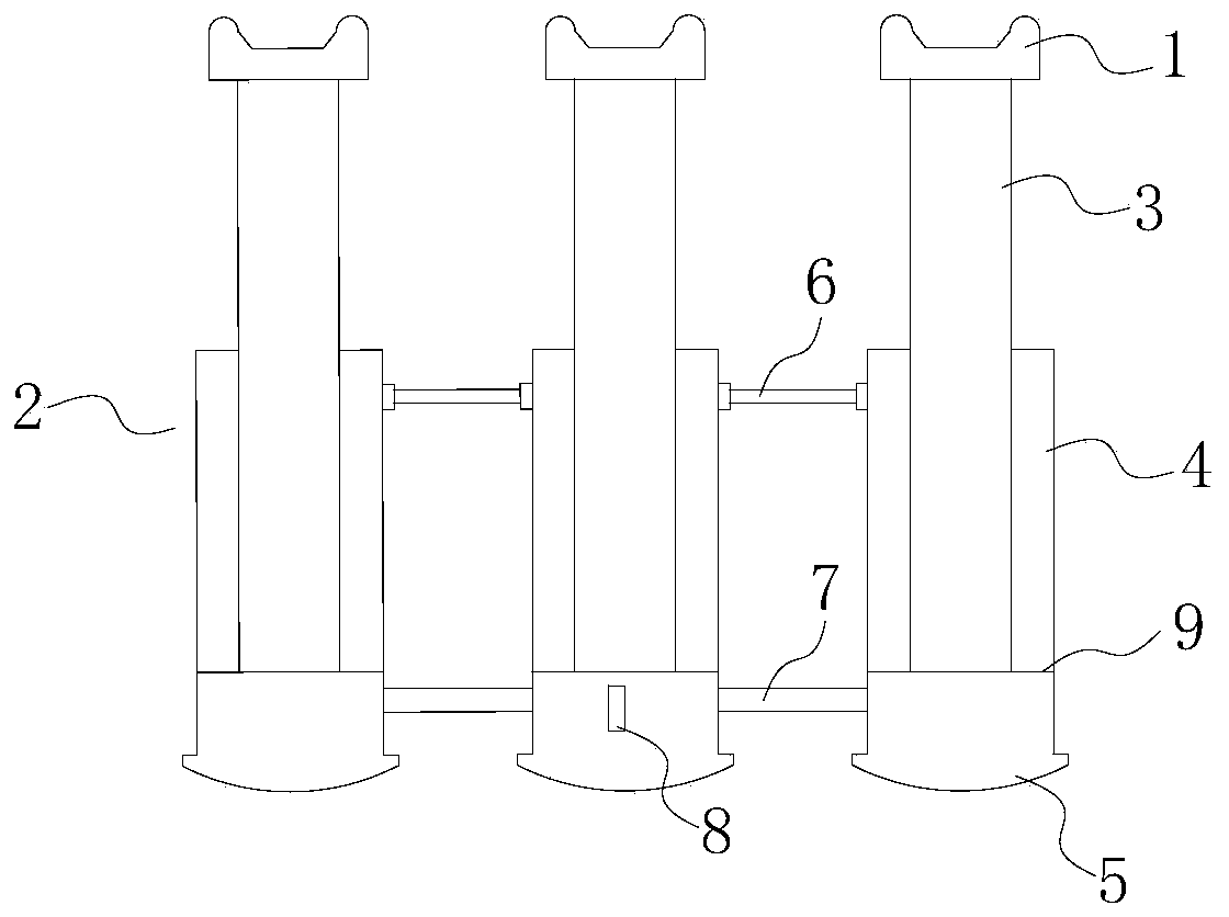 Roadside supporting method through high-water packing props