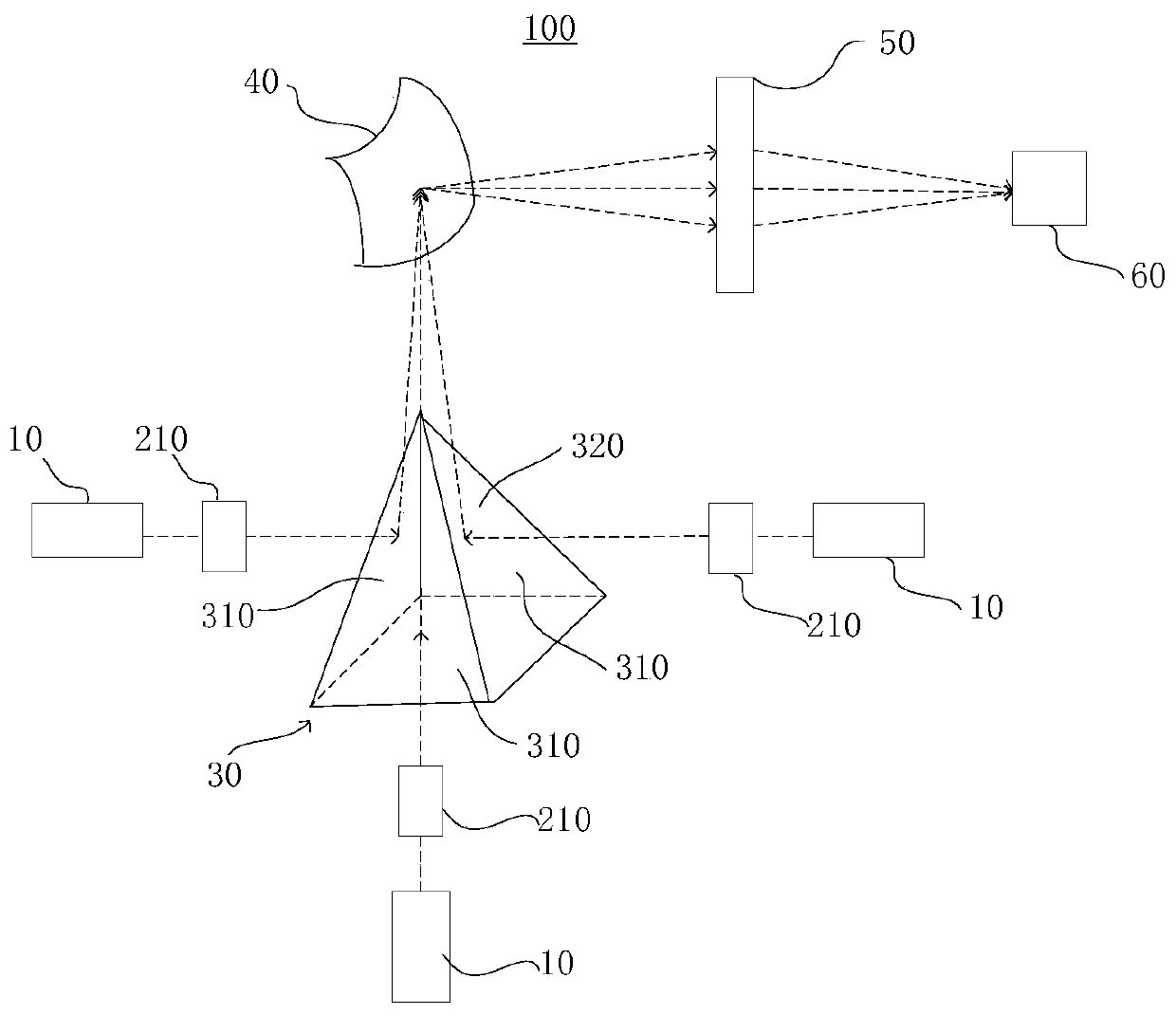 Laser Beam Combining System and Beam Combining Method