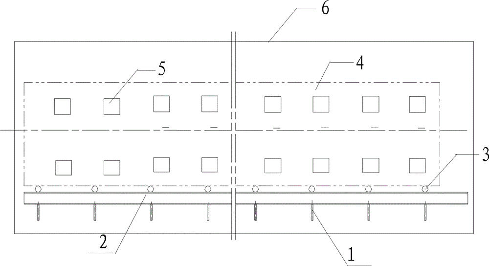 Mounting structure of component in large-sized container