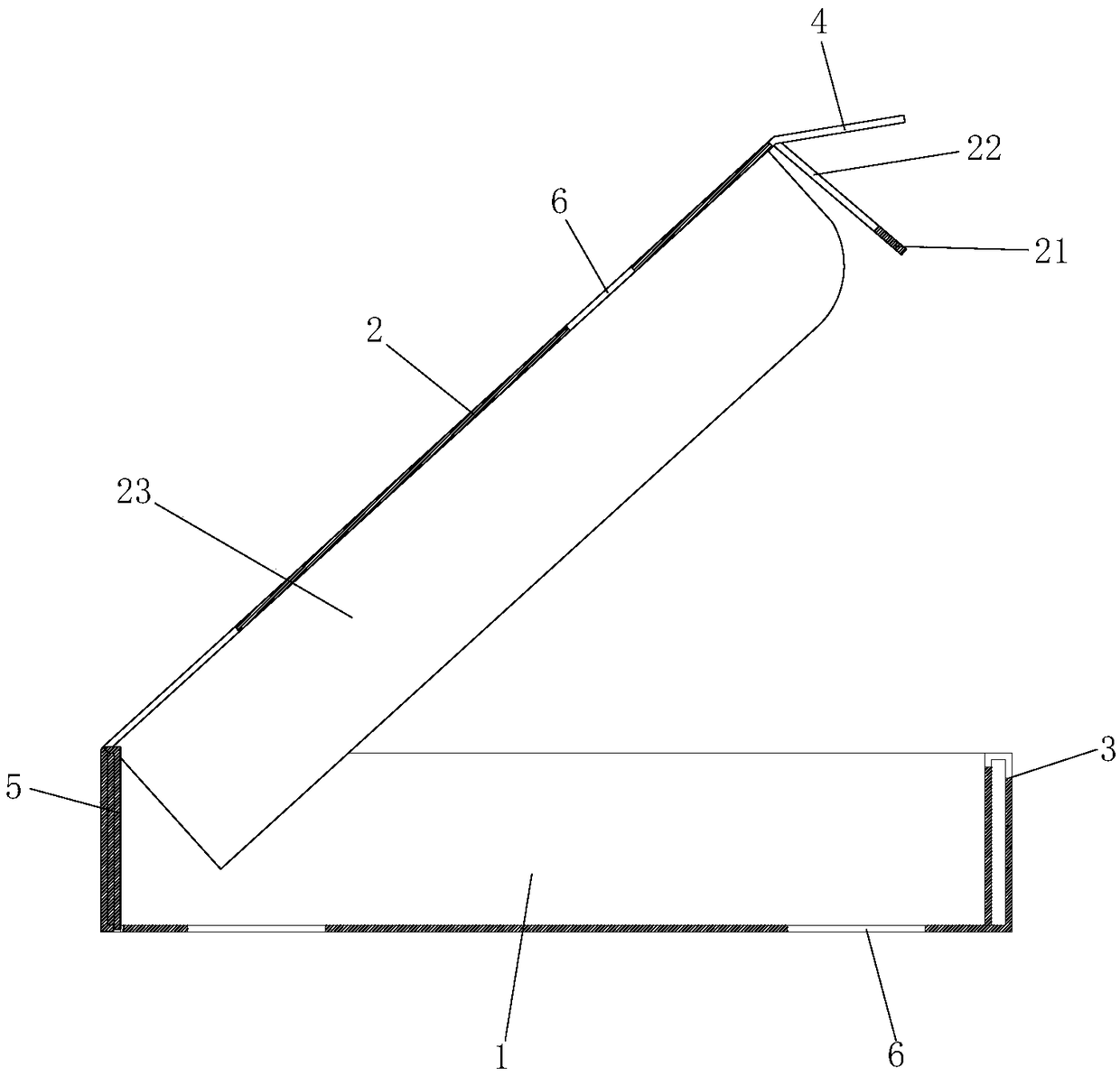 Quick-freezing packaging box structure