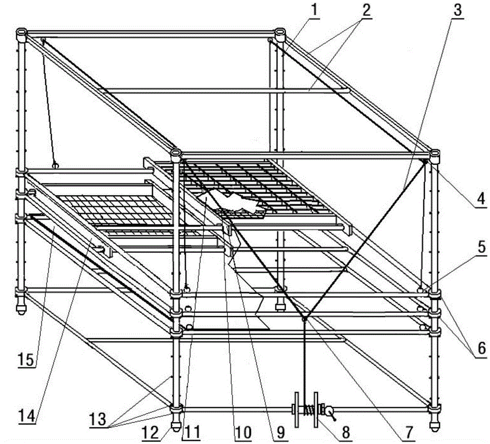 A height-adjustable and multi-purpose sericulture bed