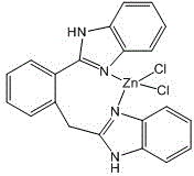 Benzimidazole zinc complex and preparation method thereof