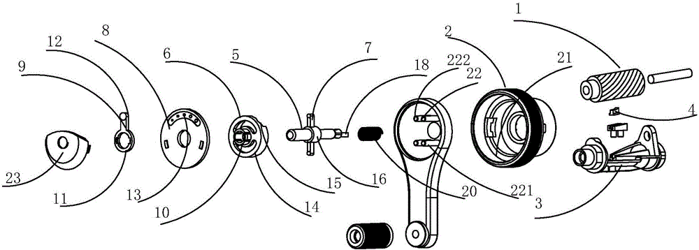 Gear type pencil tip thickness adjusting and broken core pushing-out integrated mechanism and pencil sharpener