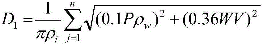 Power transmission line ice coating real-time distribution module calculation method