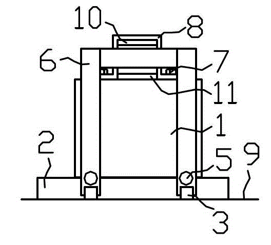 Adjustable and controllable strength trainer characterized by pulling weight during half-squat and stand