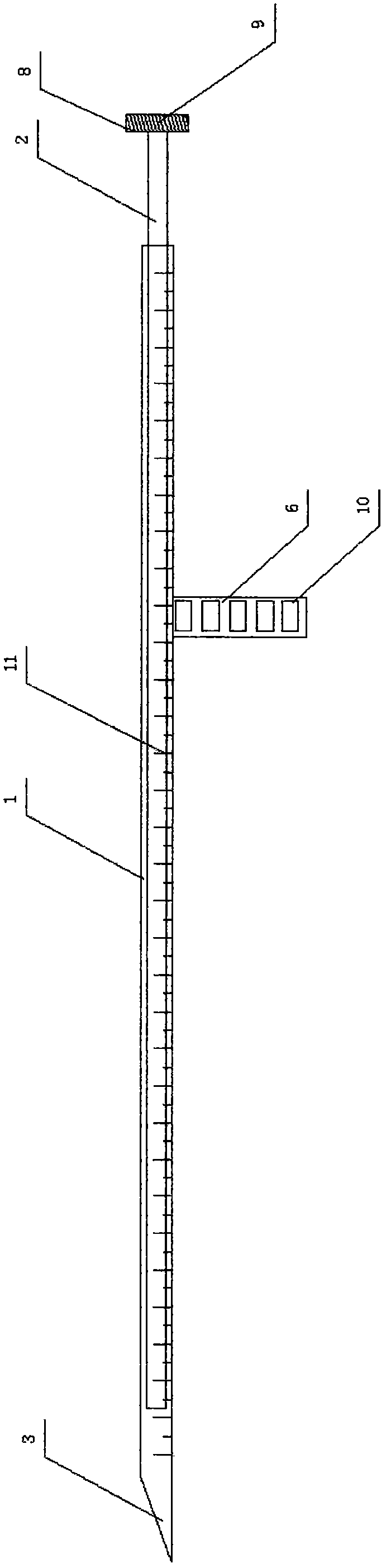 Safe implanting type tumor puncture needle device