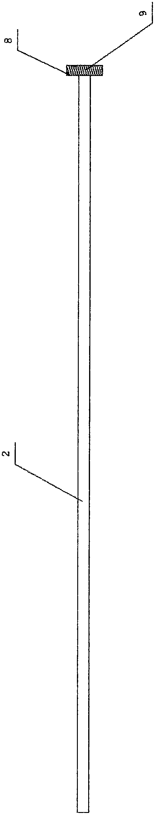 Safe implanting type tumor puncture needle device