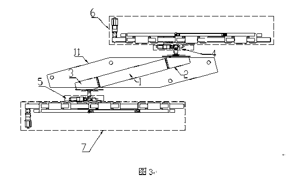 Oblique uniform flow deep sea pipeline segment model bidirectional forced vibration experiment apparatus