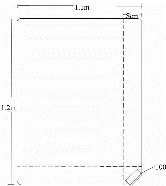 Plastic slip sheet based on RFID and picking-up, placing and information reading method thereof