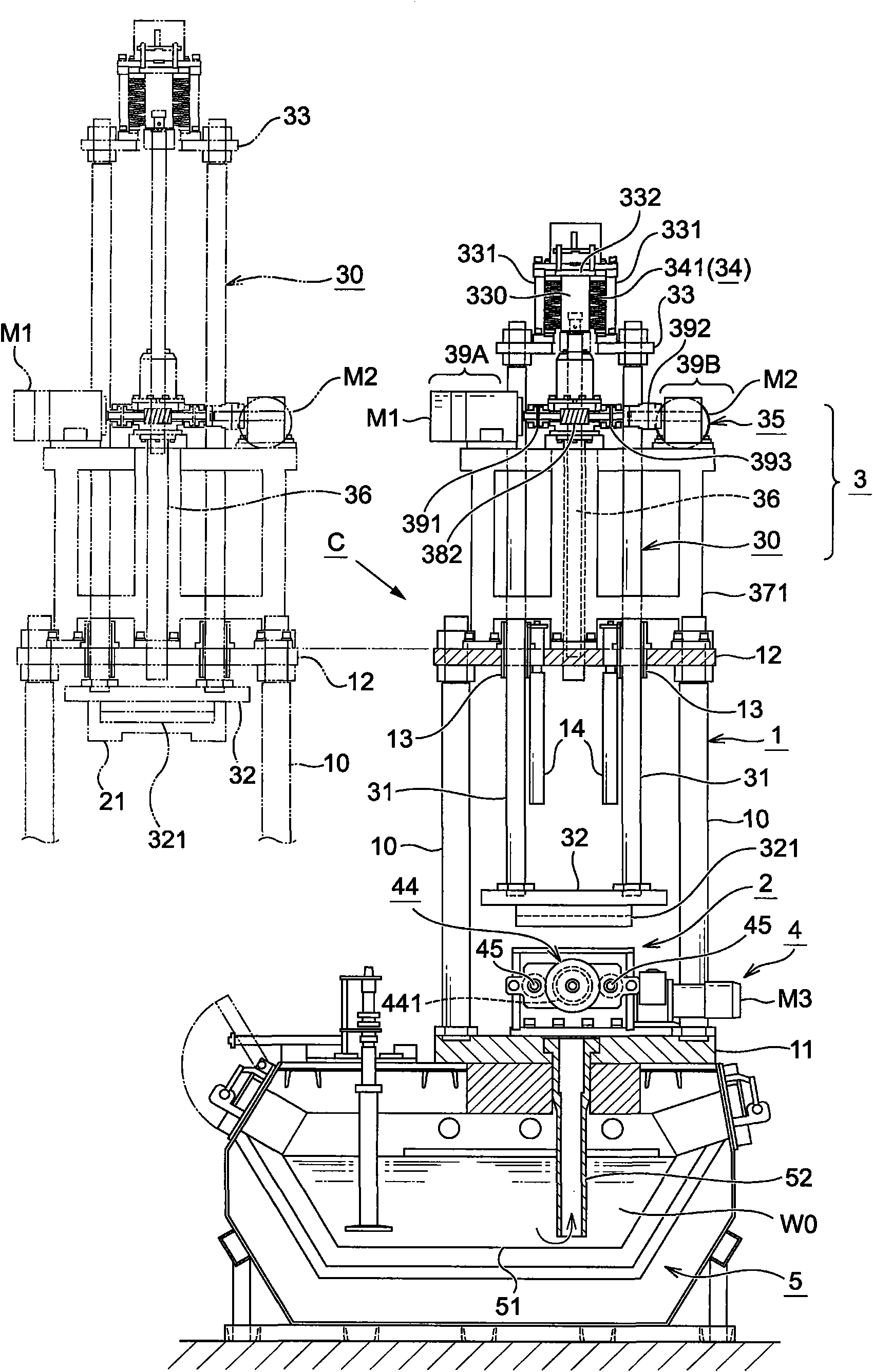 Casting machine