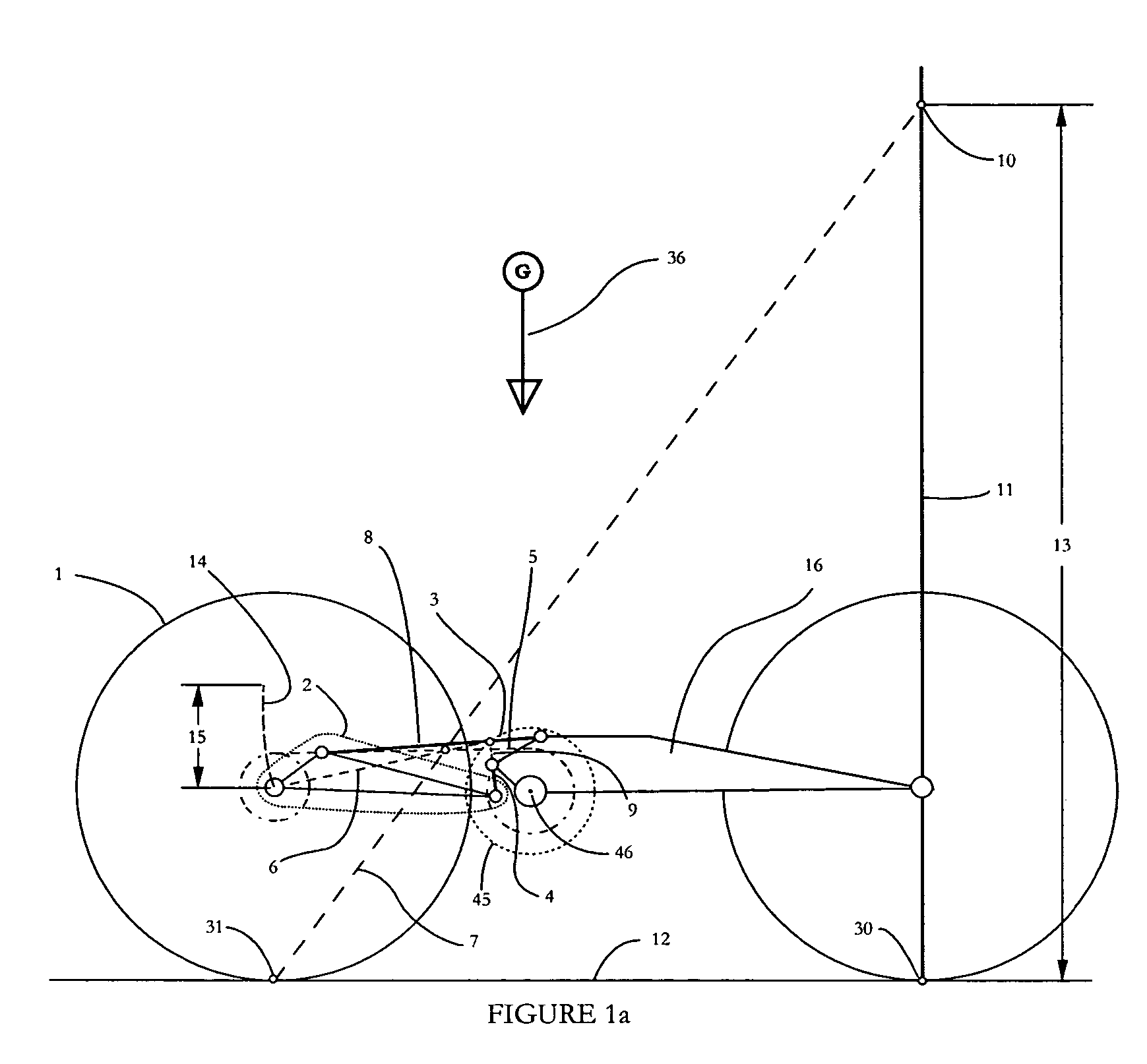 Vehicle suspension system for stable squat magnitude responses