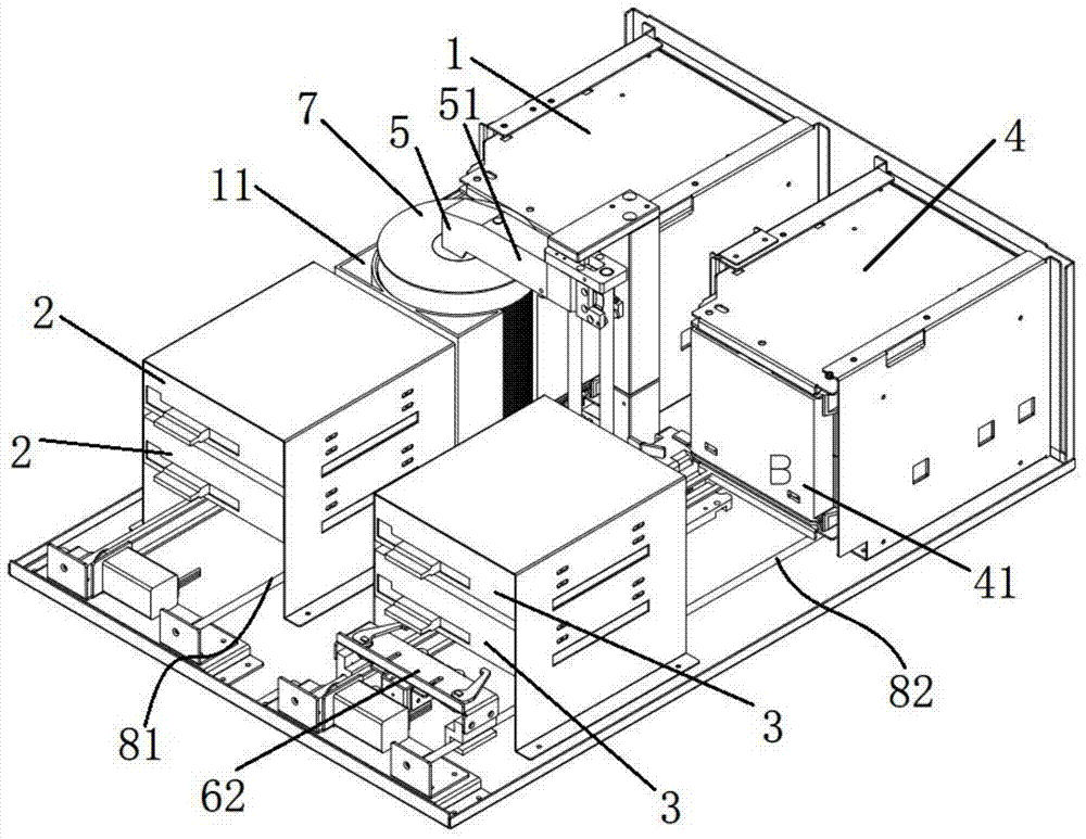 Physical isolation type compact disc read-write device