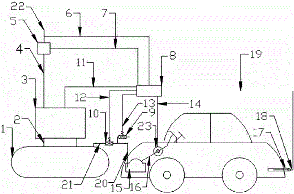 A protection self-recovery system for engine idling abnormal shutdown protection when hydrogen-oxygen vehicles are decarbonized