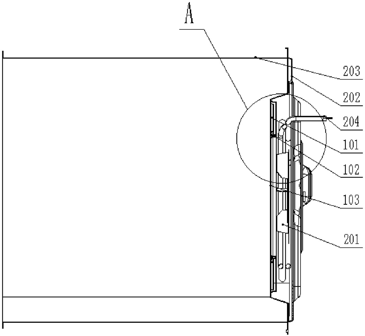 Dynamic uniform draught fan cover plate component for household electrical appliance and household electrical appliance