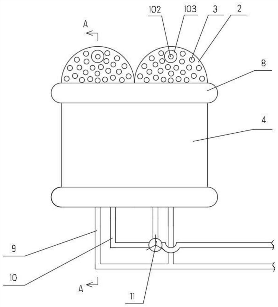 Suction and flushing combined device for paranasal sinus endoscopic surgery