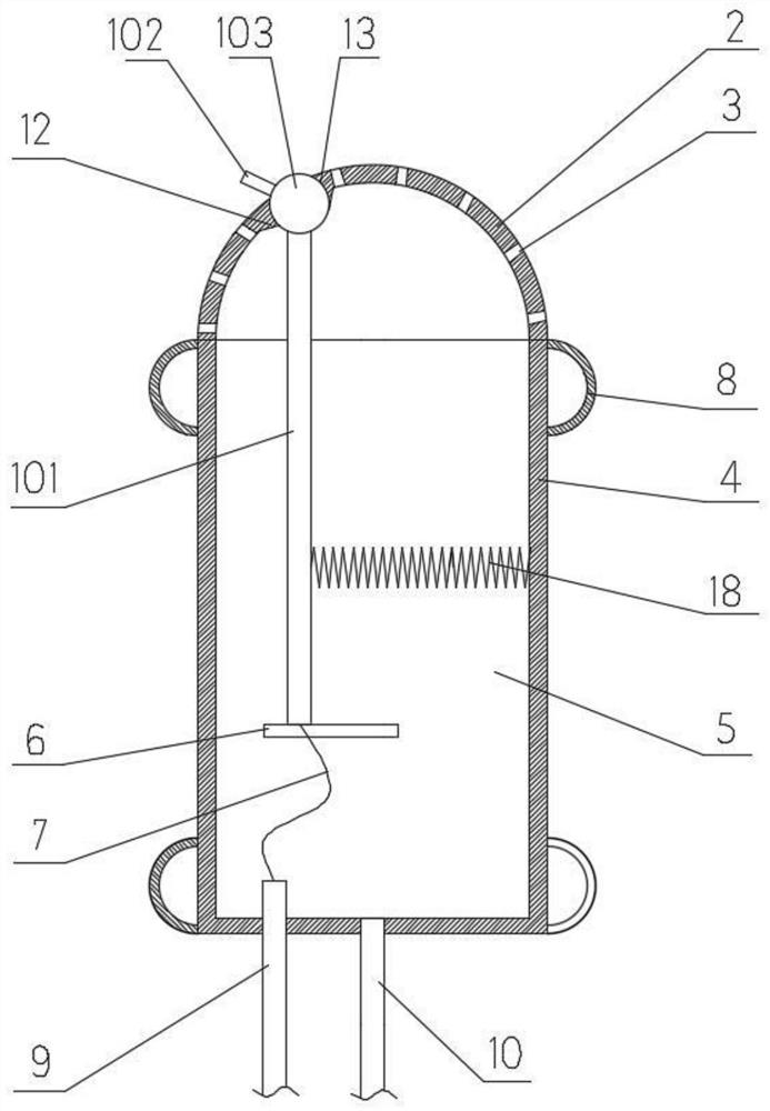 Suction and flushing combined device for paranasal sinus endoscopic surgery