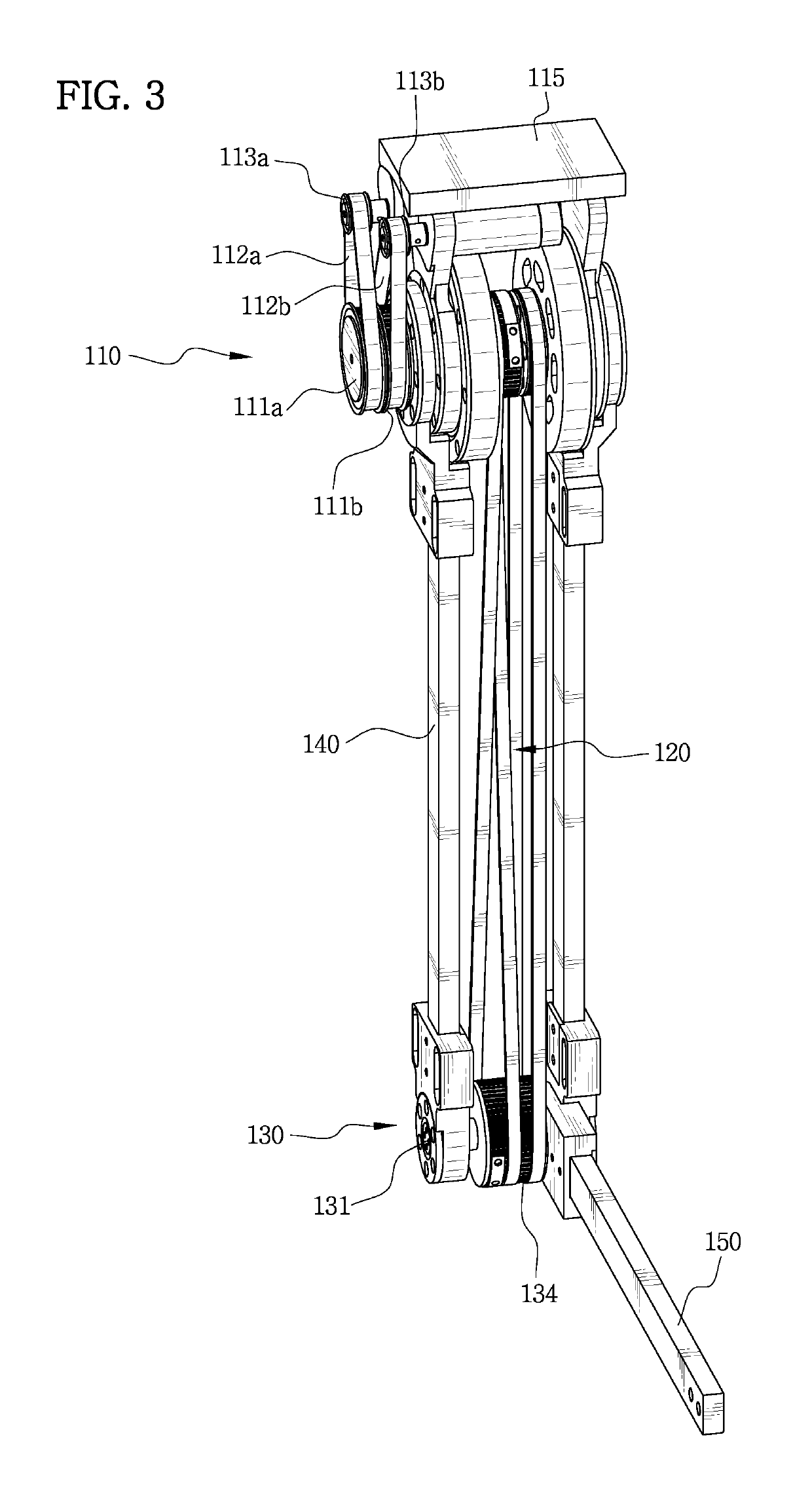 Power transmission apparatus having two belts