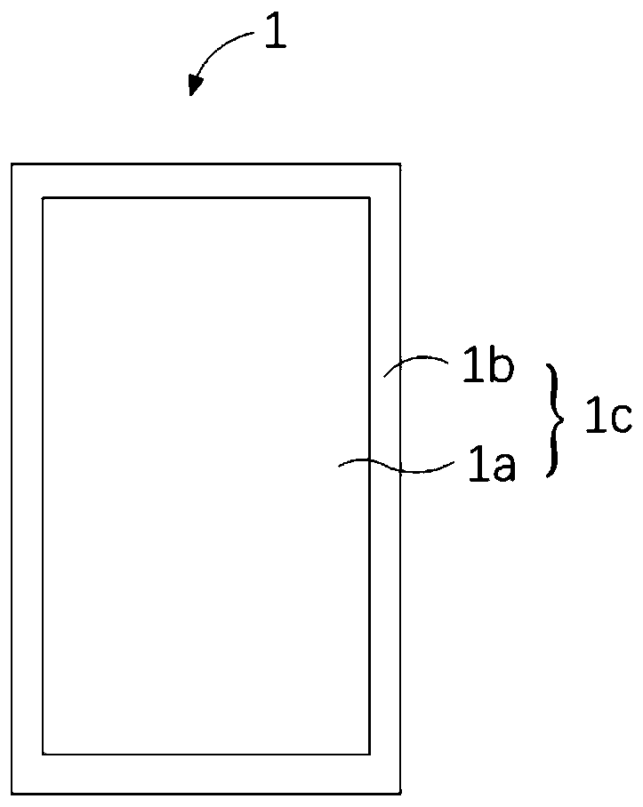 Transparent border touch screen and preparation method thereof