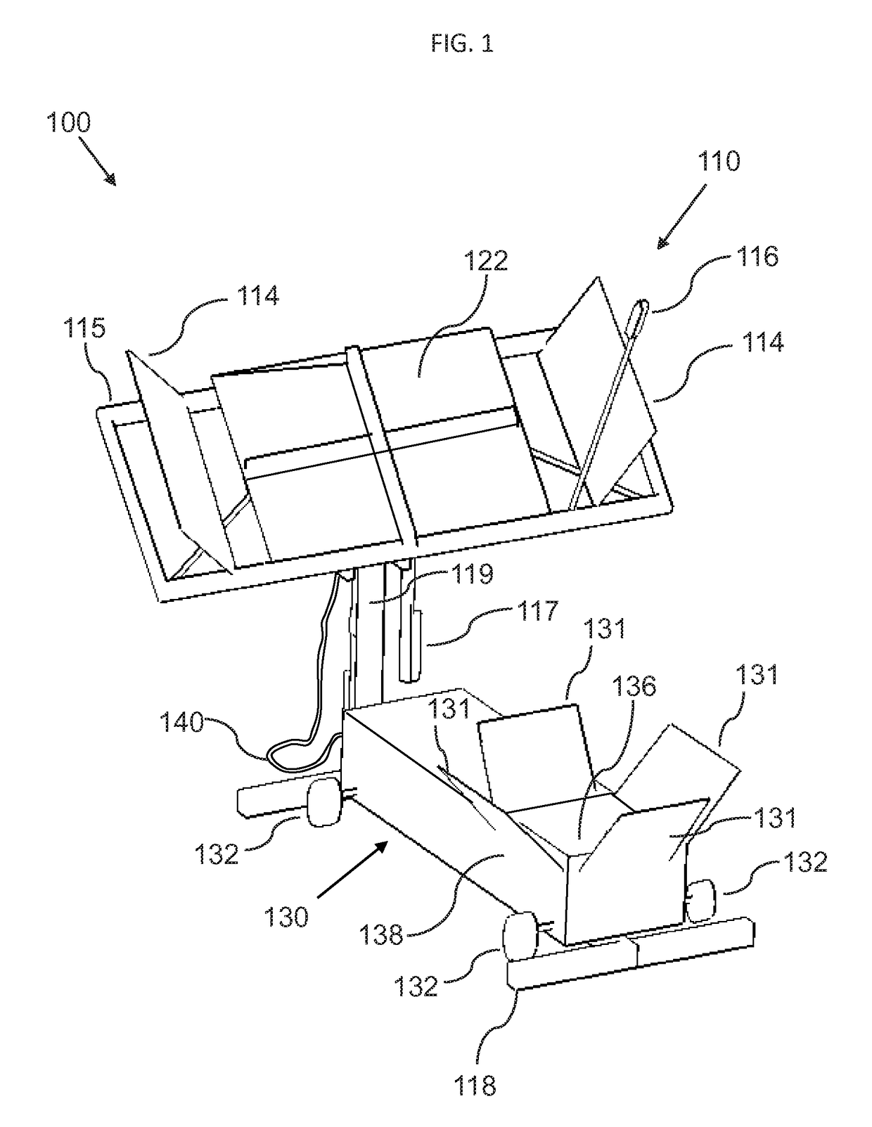 Photovoltaic intensification system using solar tracking concentrators and heat exchangers