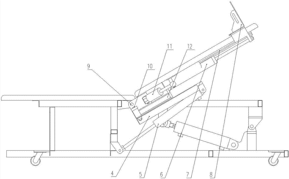 Hip joint stretch treatment training apparatus