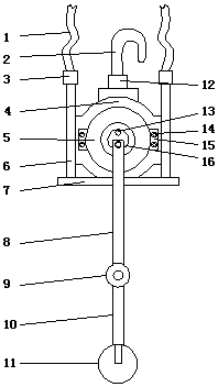 Light shaking demonstration device for simulating earthquake scene