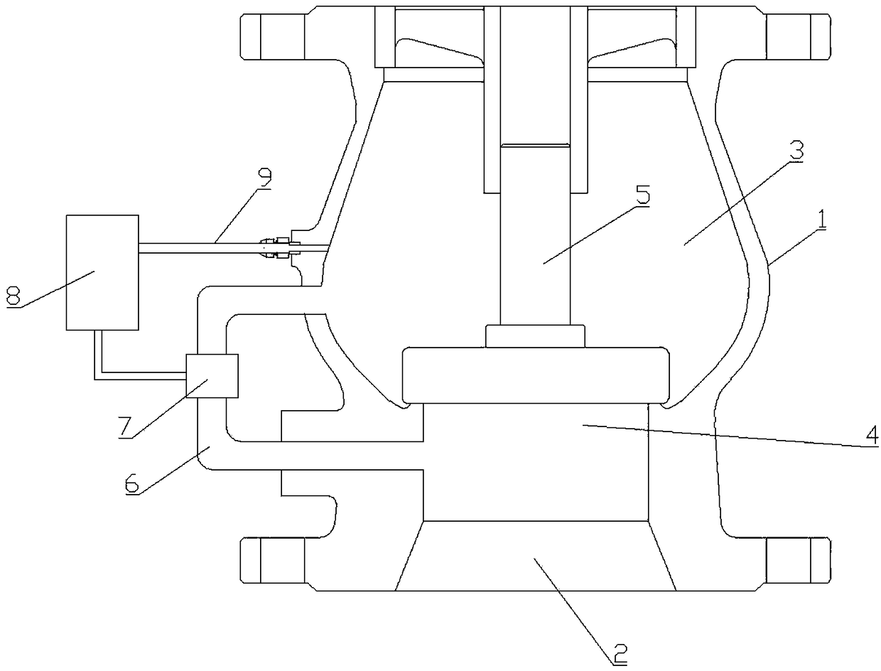 Self-decompression type check valve