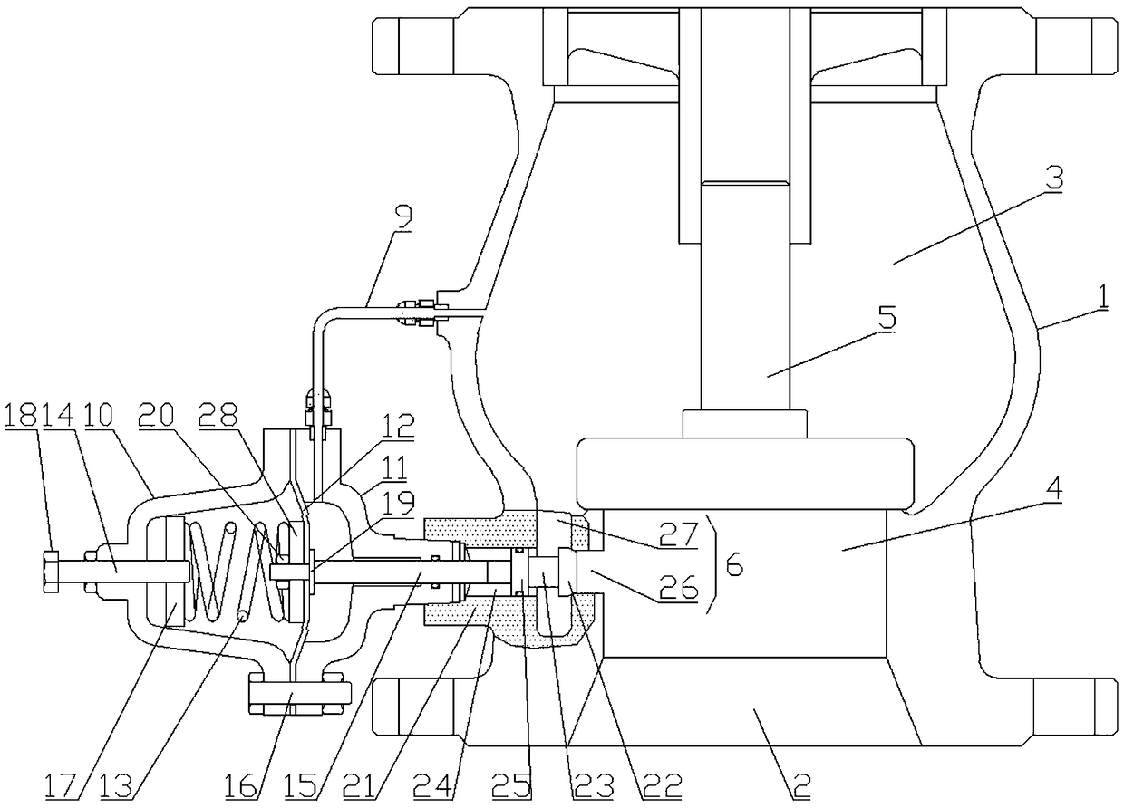 Self-decompression type check valve