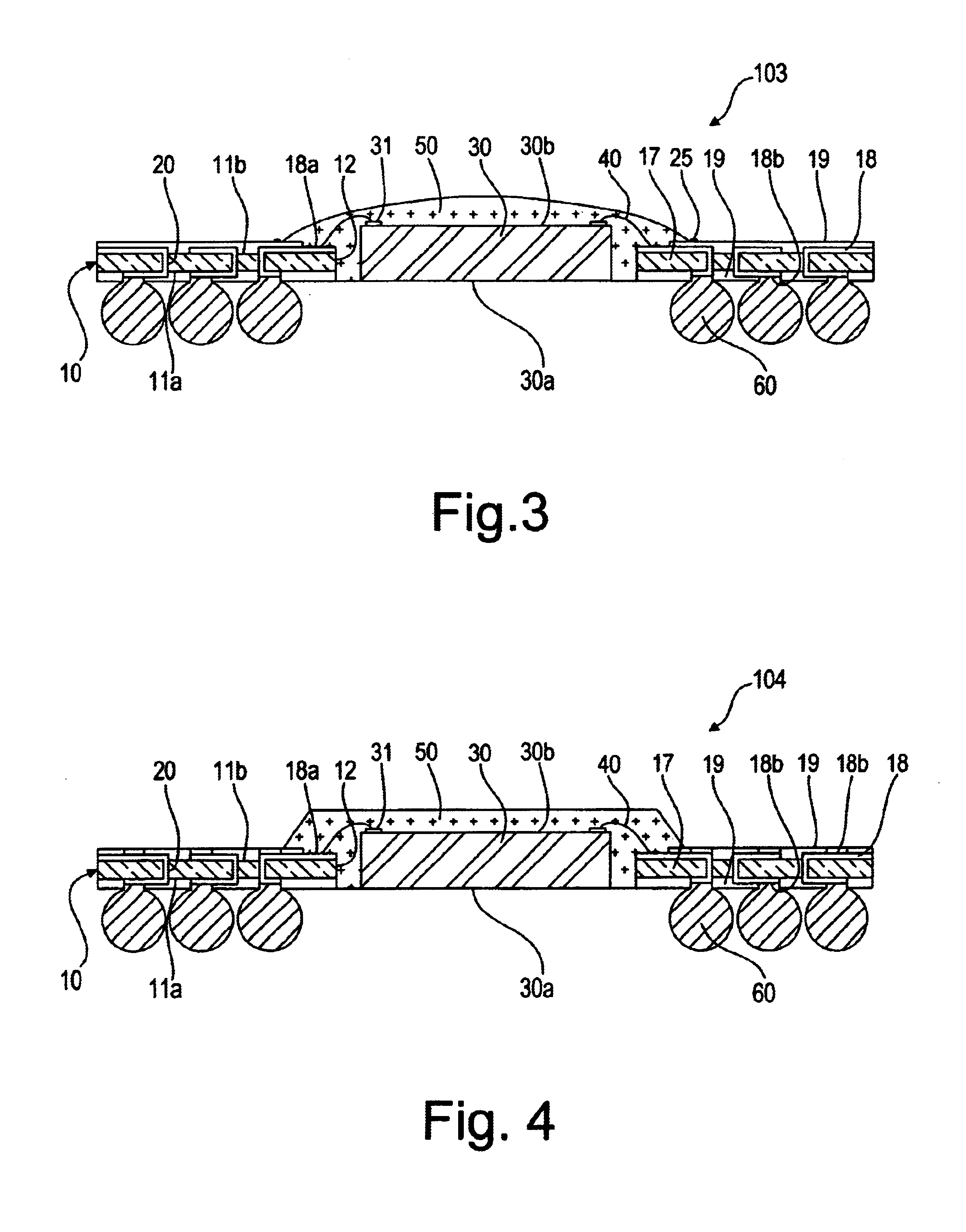 Semiconductor package having semiconductor chip within central aperture of substrate