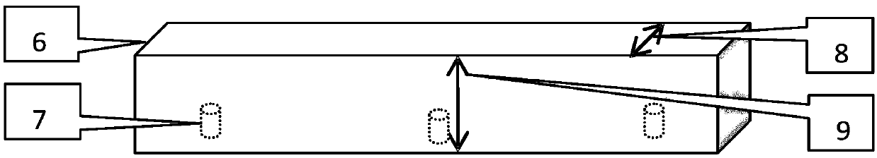 Ultrasonic phased array tablet detection system and probe movement limiting device thereof