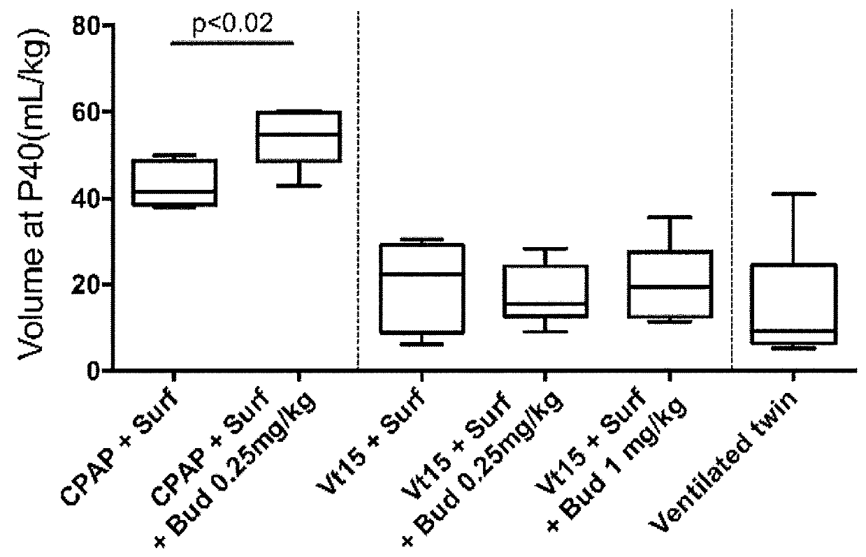 Therapeutic combination comprising a pulmonary surfactant and a steroid for the treatment of evolving bpd