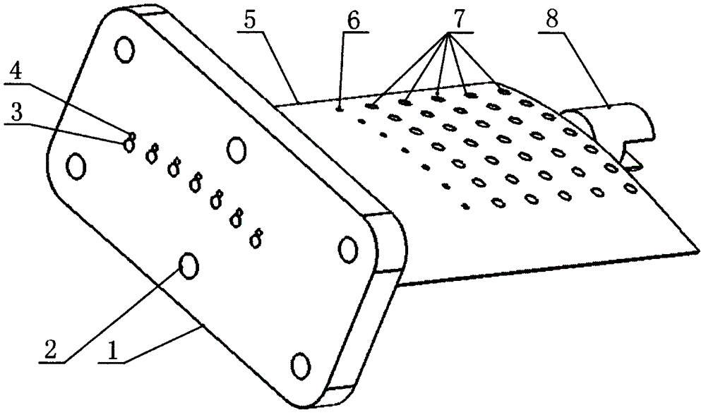 Suction surface sucking stator blade of air compressor