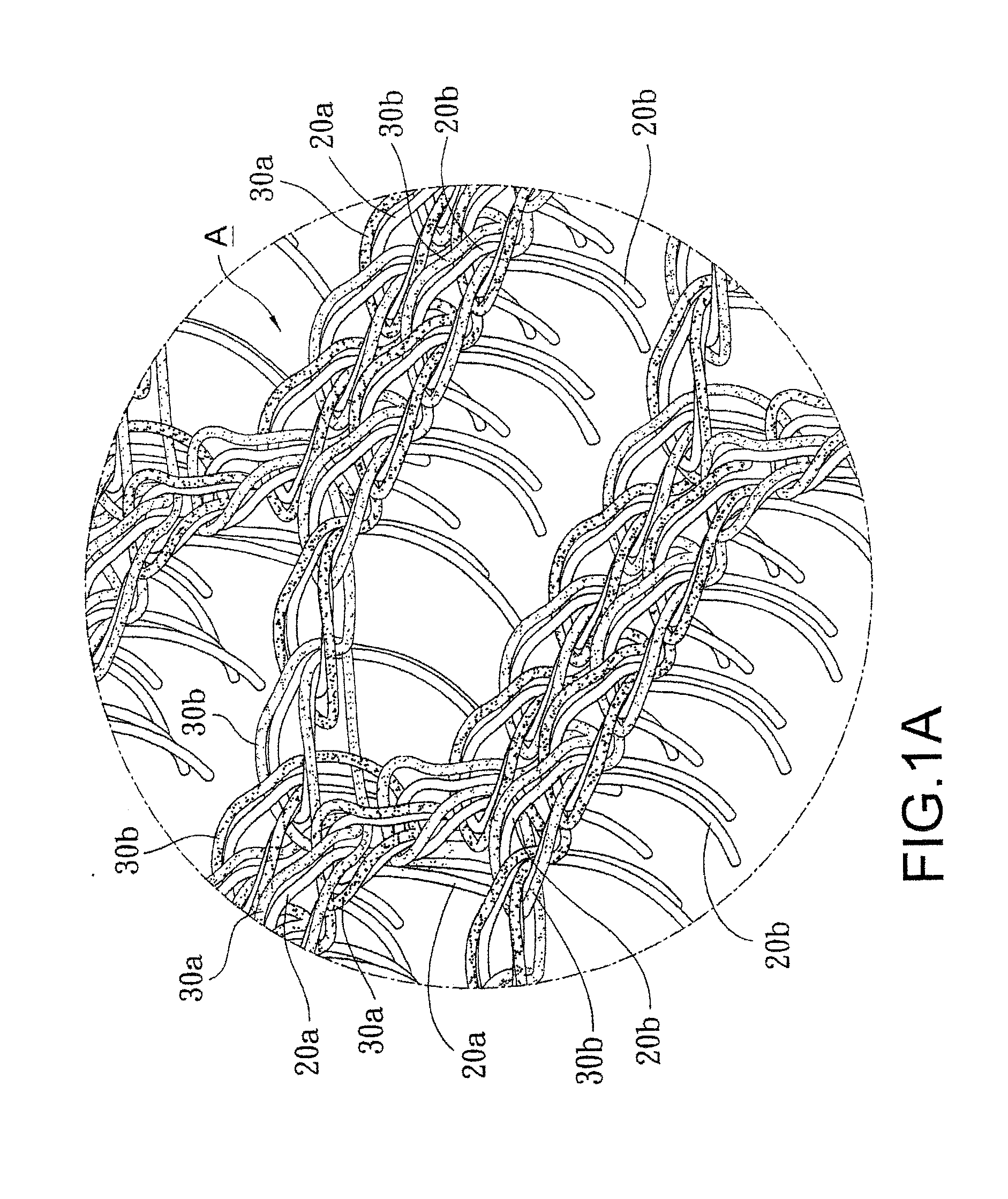 Structure of touch-fastening Anti-skidding material